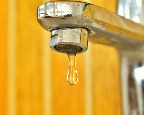 water dripping from a faucet