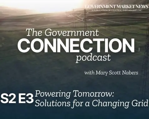 title graphic showcases power lines above a field