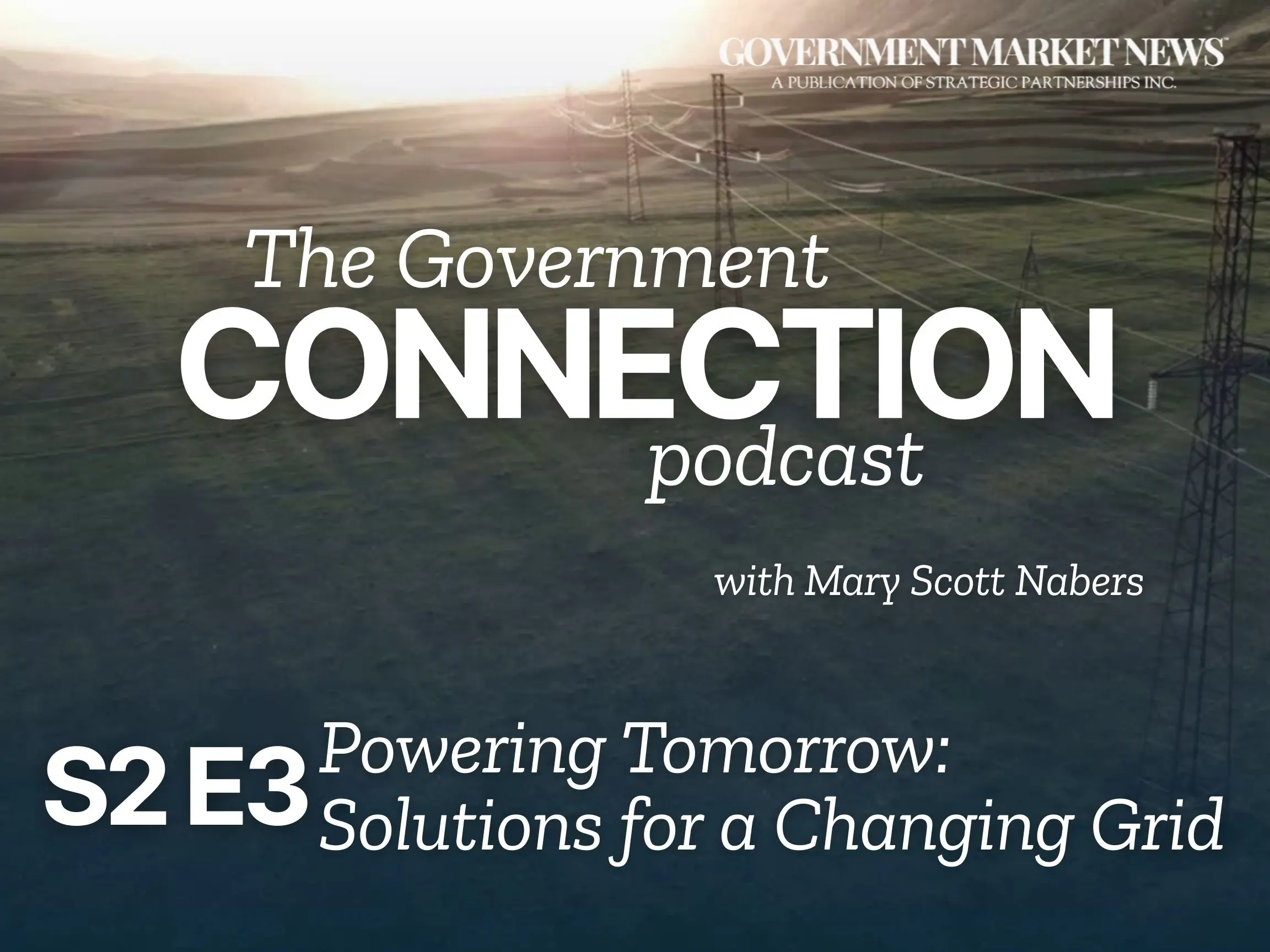 title graphic showcases power lines above a field