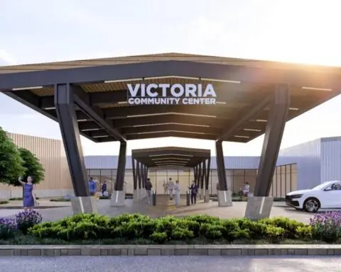 a rendering of the new victoria community center