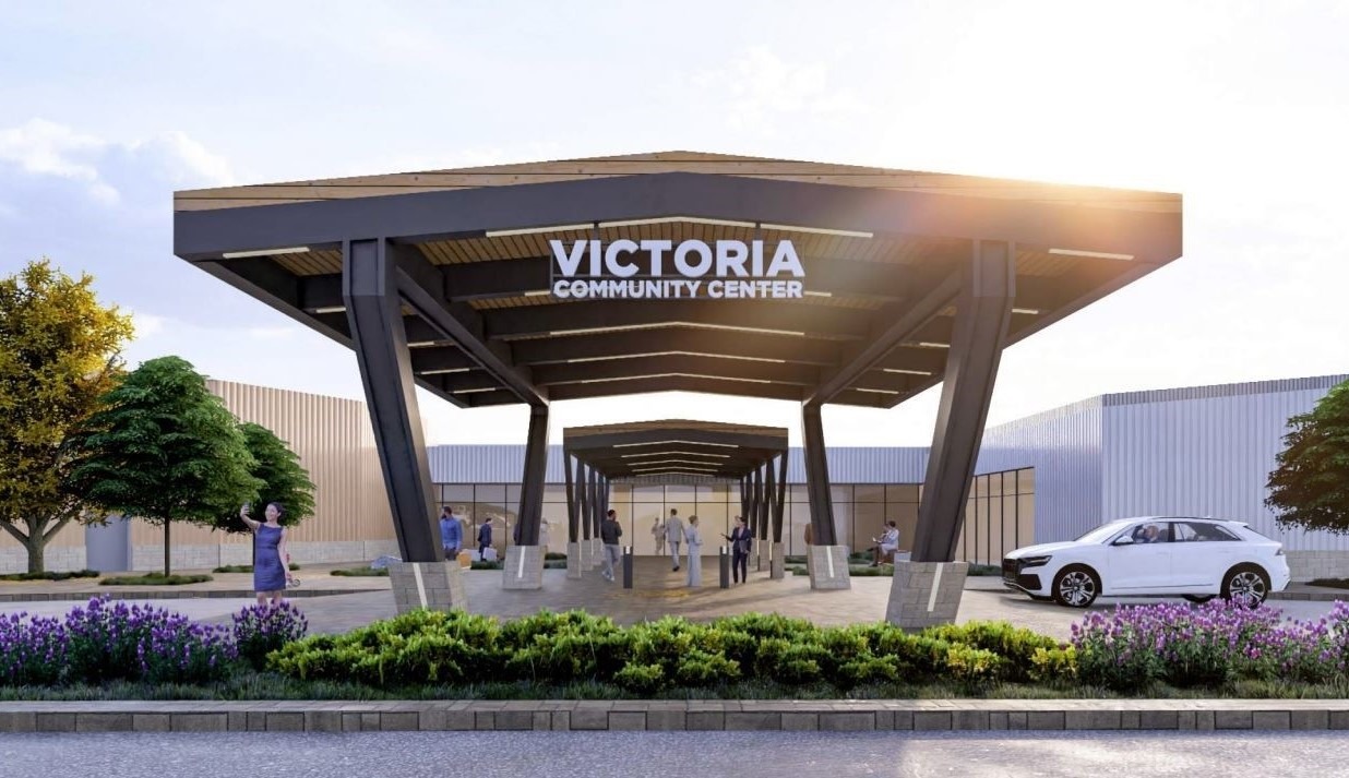 a rendering of the new victoria community center