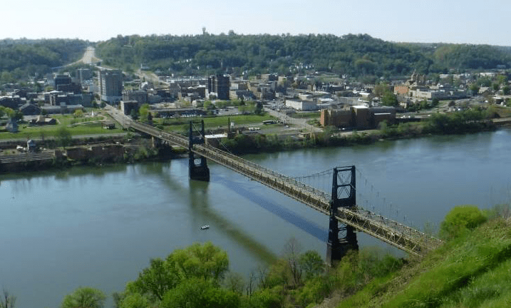 market street bridge connecting WV2 and Stubenville