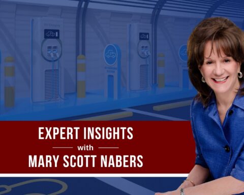 Mary Scott Nabers is imposed over a electric vehicle charging stations in this week's insight.