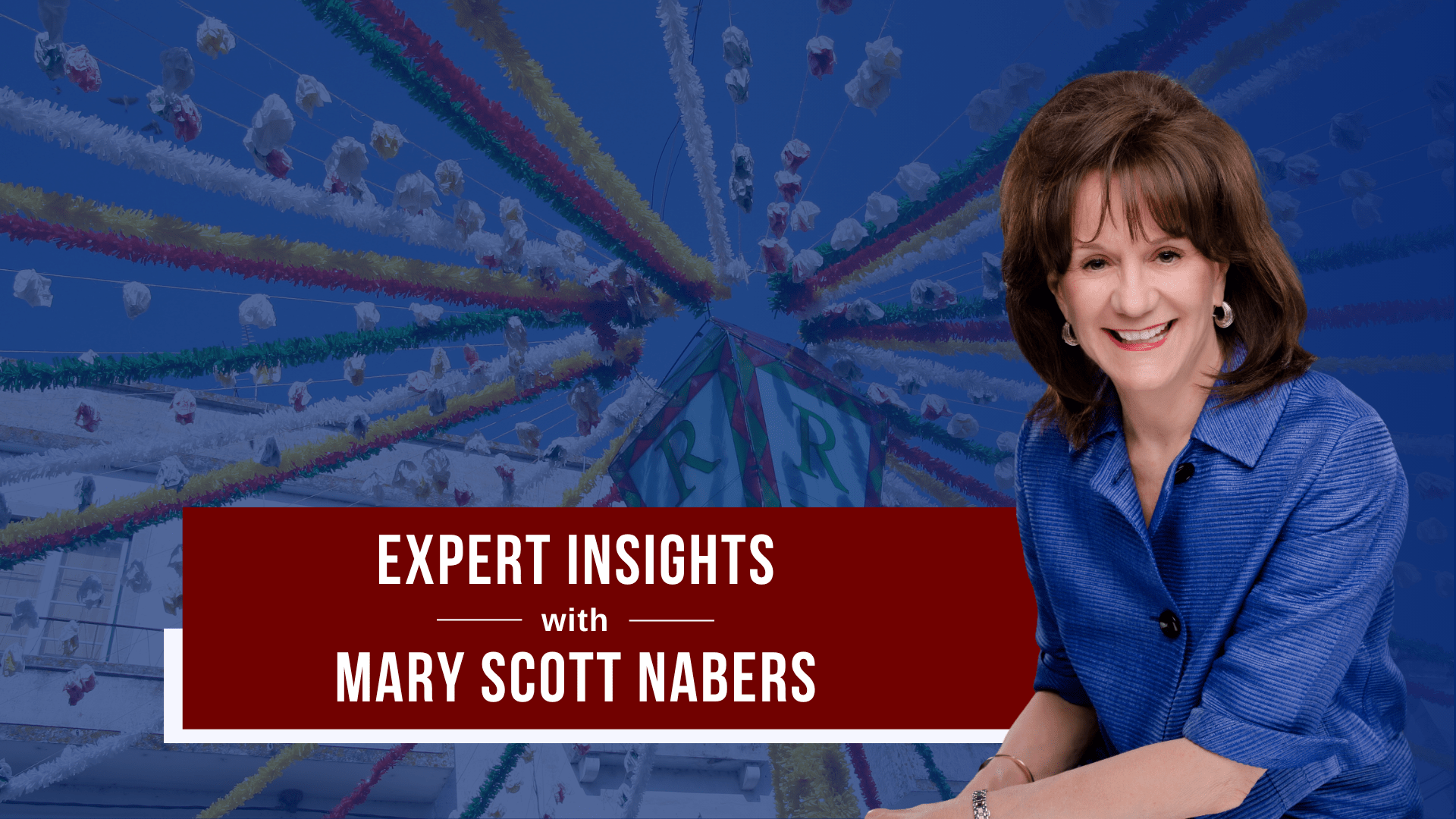 Mary Scott Nabers before a circus attraction.