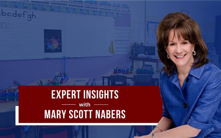 Mary Scott nabers before a classroom in this week's insights about education projects.