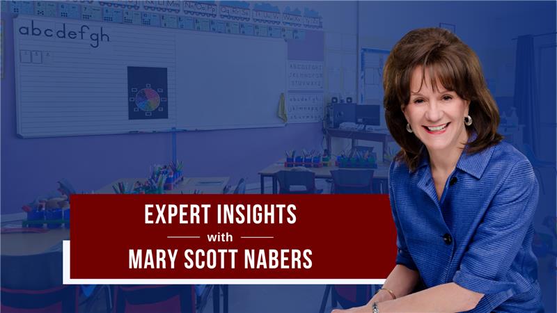 Mary Scott nabers before a classroom in this week's insights about education projects.