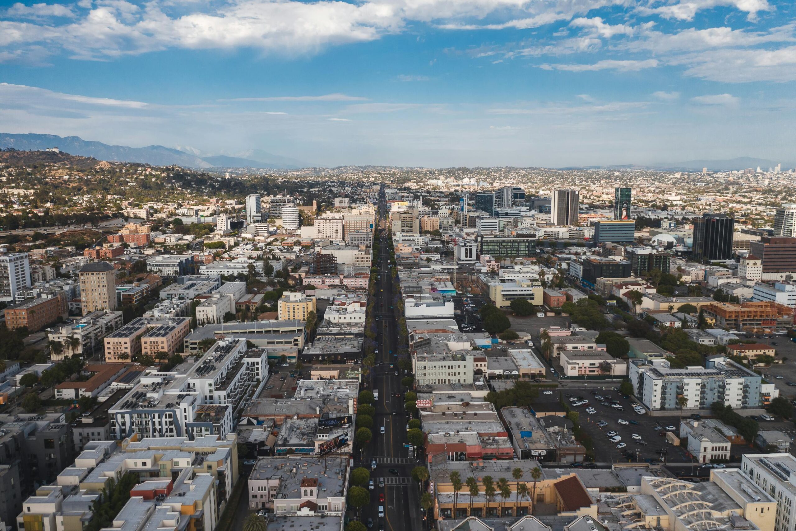 An aerial view of the city of Glendale, Arizona.