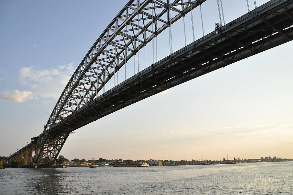 The Newark Bay Bridge in Newark, New Jersey, which is set for replacement in 2026.
