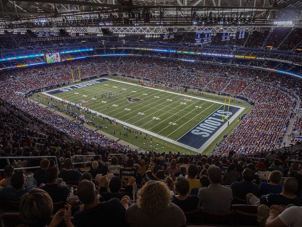 The Edward Jones Dome in St. Louis, MO.