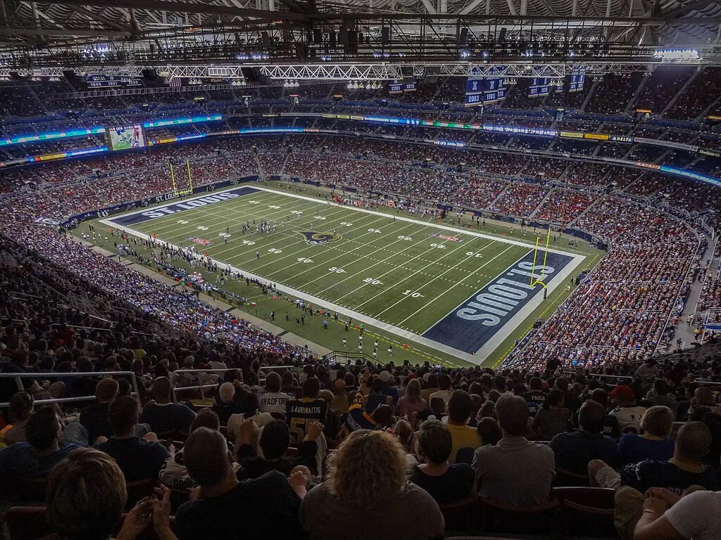The Edward Jones Dome in St. Louis, MO.