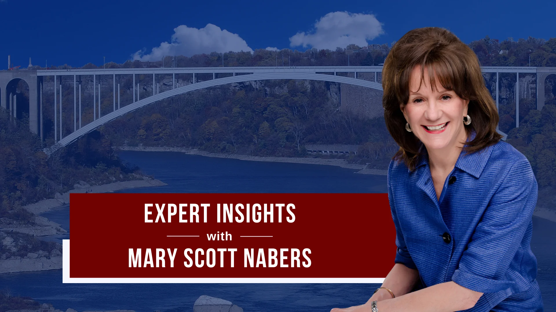 Mary Scott Nabers before a bridge for her weekly column.