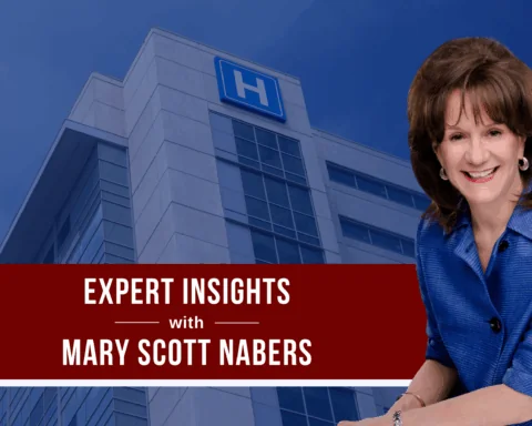 Mary Scott Nabers before a hospital for her weekly column.