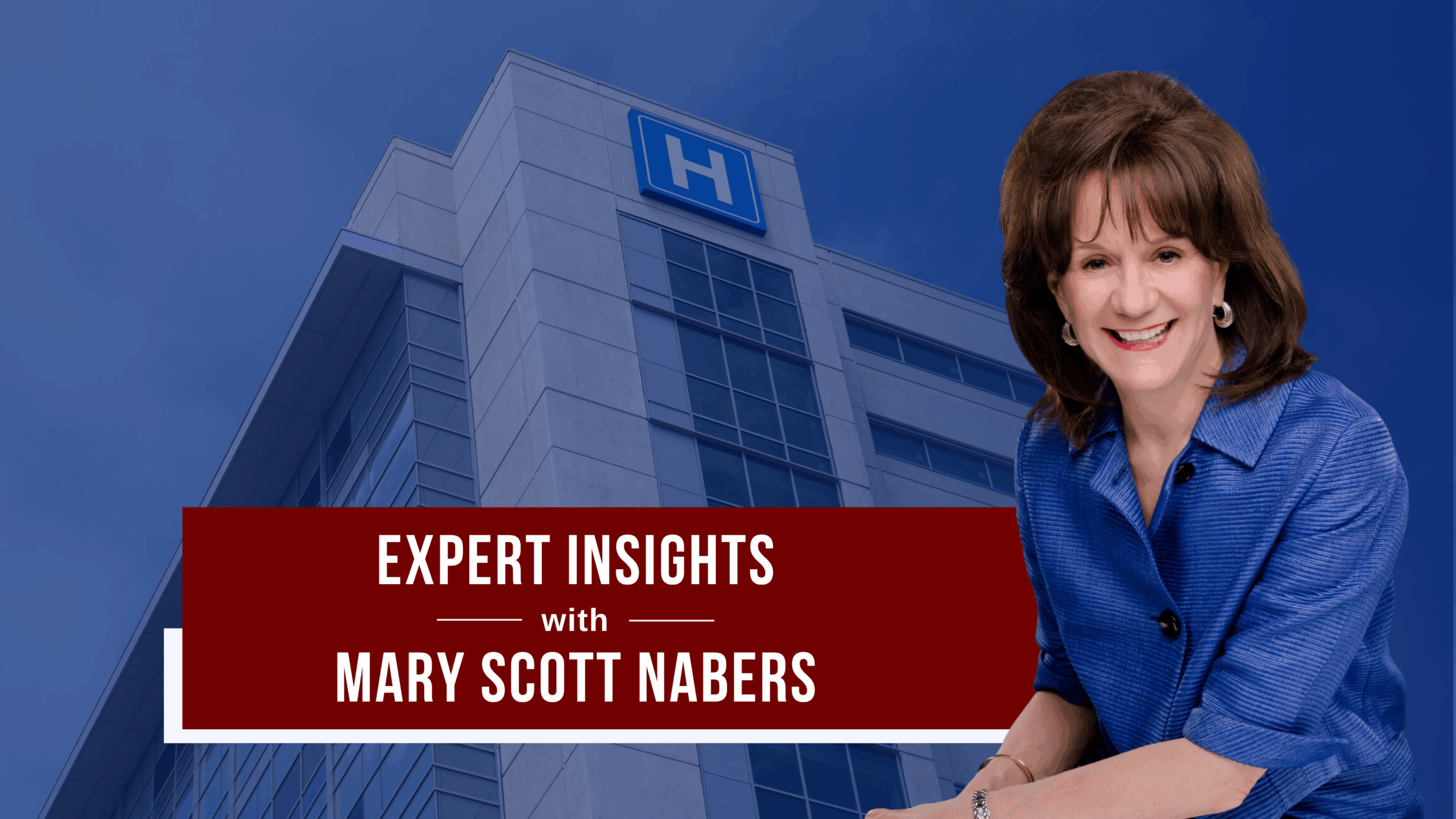 Mary Scott Nabers before a hospital for her weekly column.