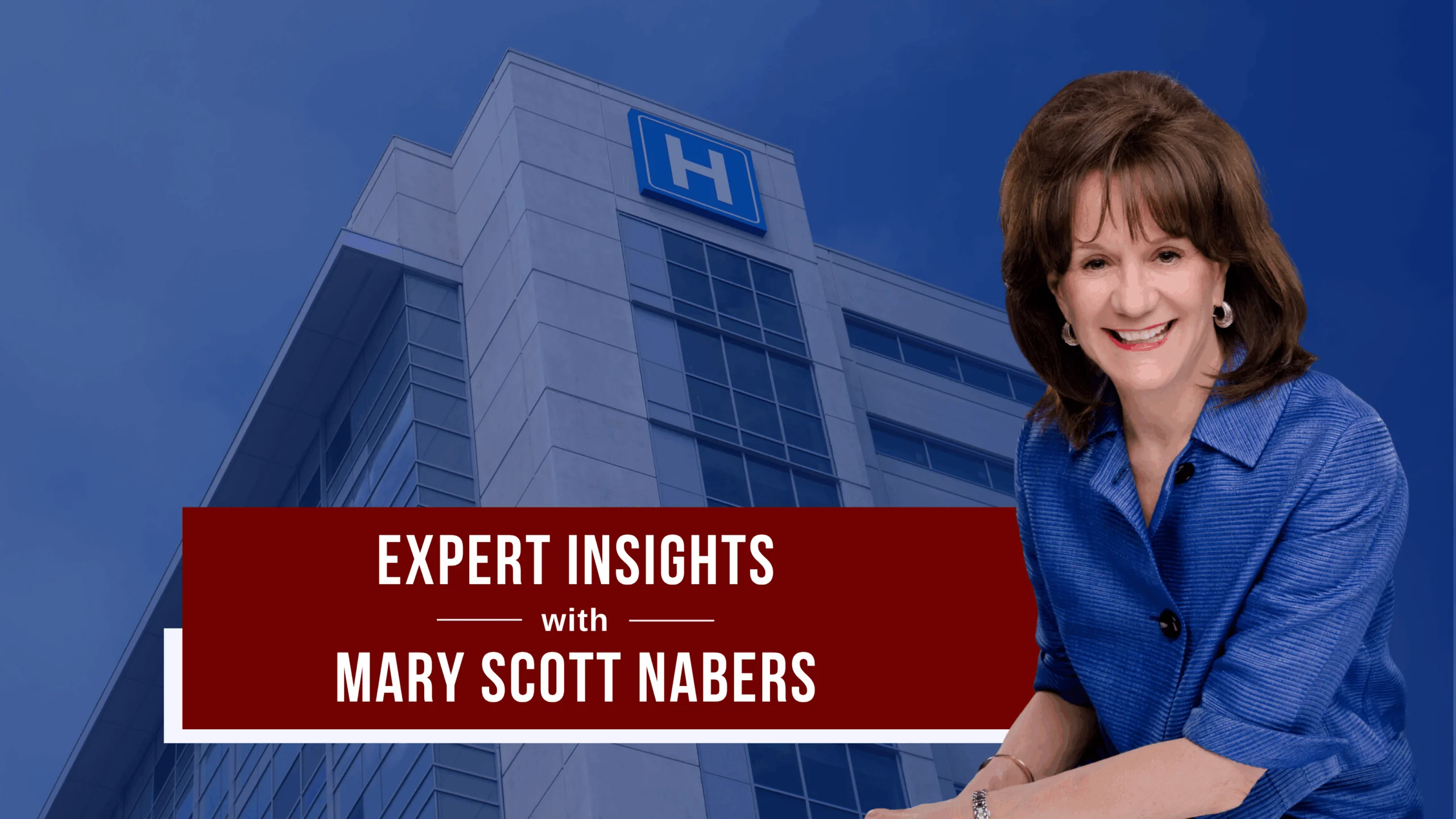 Mary Scott Nabers before a hospital for her weekly column.