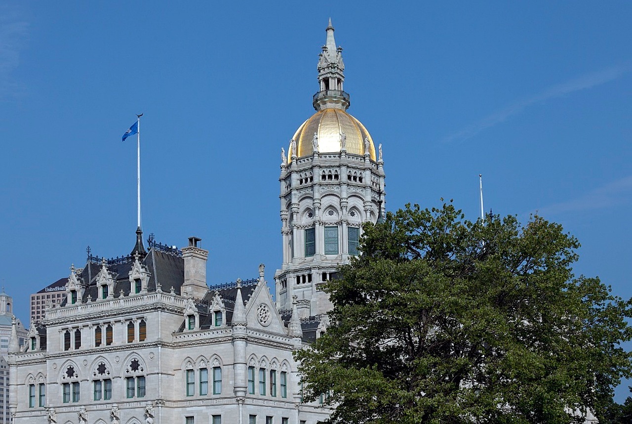 The Capitol Building in Hartford, Connecticut.