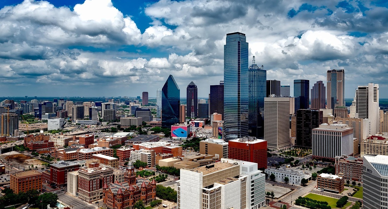 The city of Dallas's skyline.