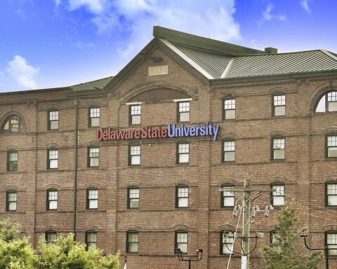 A university building for Delaware State University in Wilmington, Delaware.
