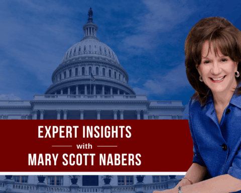 Mary Scott Nabers before the U.S. National Capitol Building in Washington D.C.