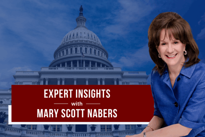 Mary Scott Nabers before the U.S. National Capitol Building in Washington D.C.