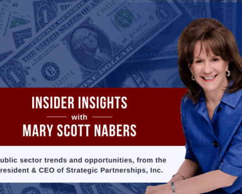 Mary Scott Nabers before cash for her weekly column.
