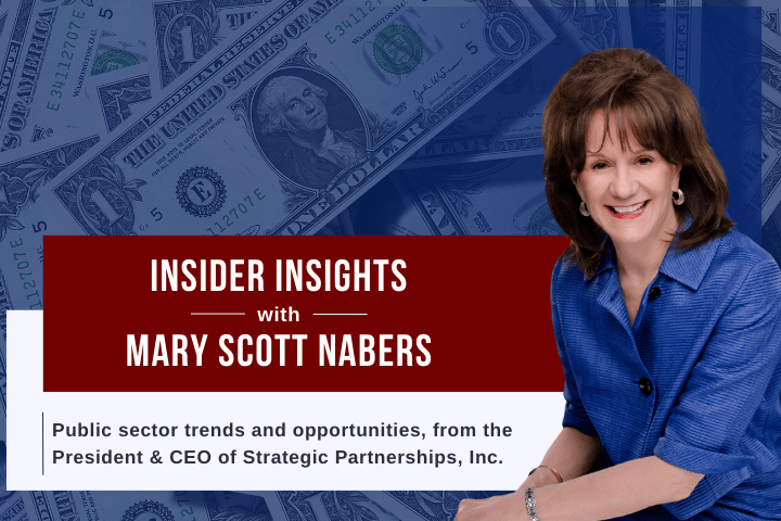 Mary Scott Nabers before cash for her weekly column.
