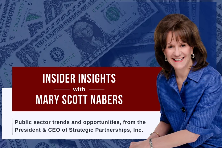Mary Scott Nabers before cash for her weekly column.