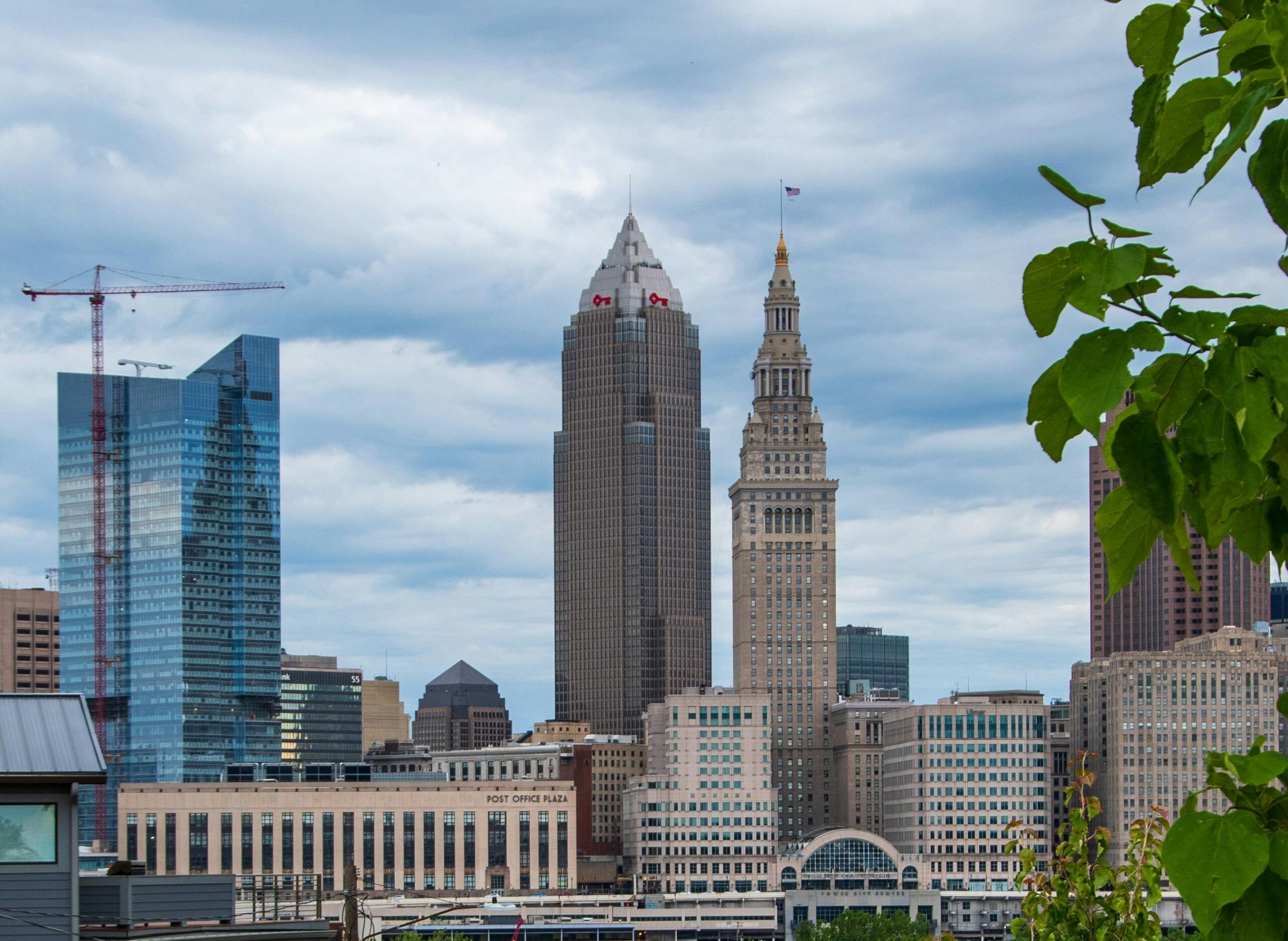 Cleveland's skyline from a distance.