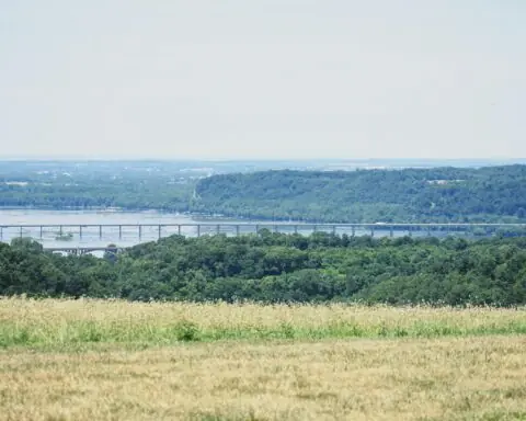 The Columbia-Wrightsville Bridge in between Columbia and Wrightsville in Pennslyvania.