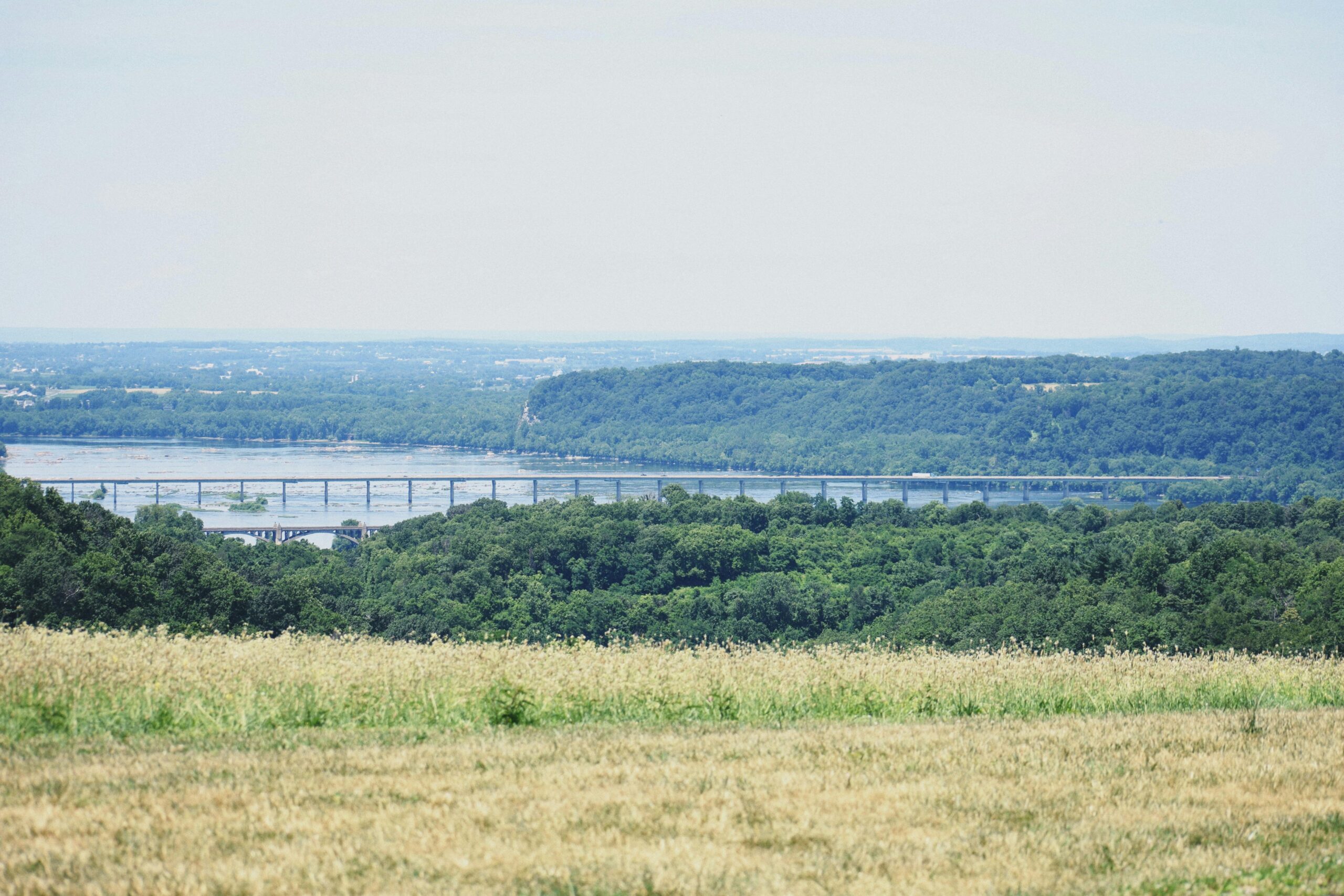 The Columbia-Wrightsville Bridge in between Columbia and Wrightsville in Pennslyvania.