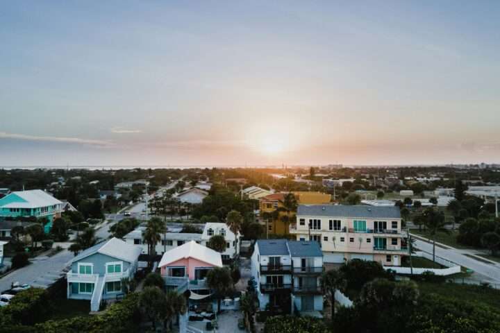 A sunset of Cape Canaveral, Florida.