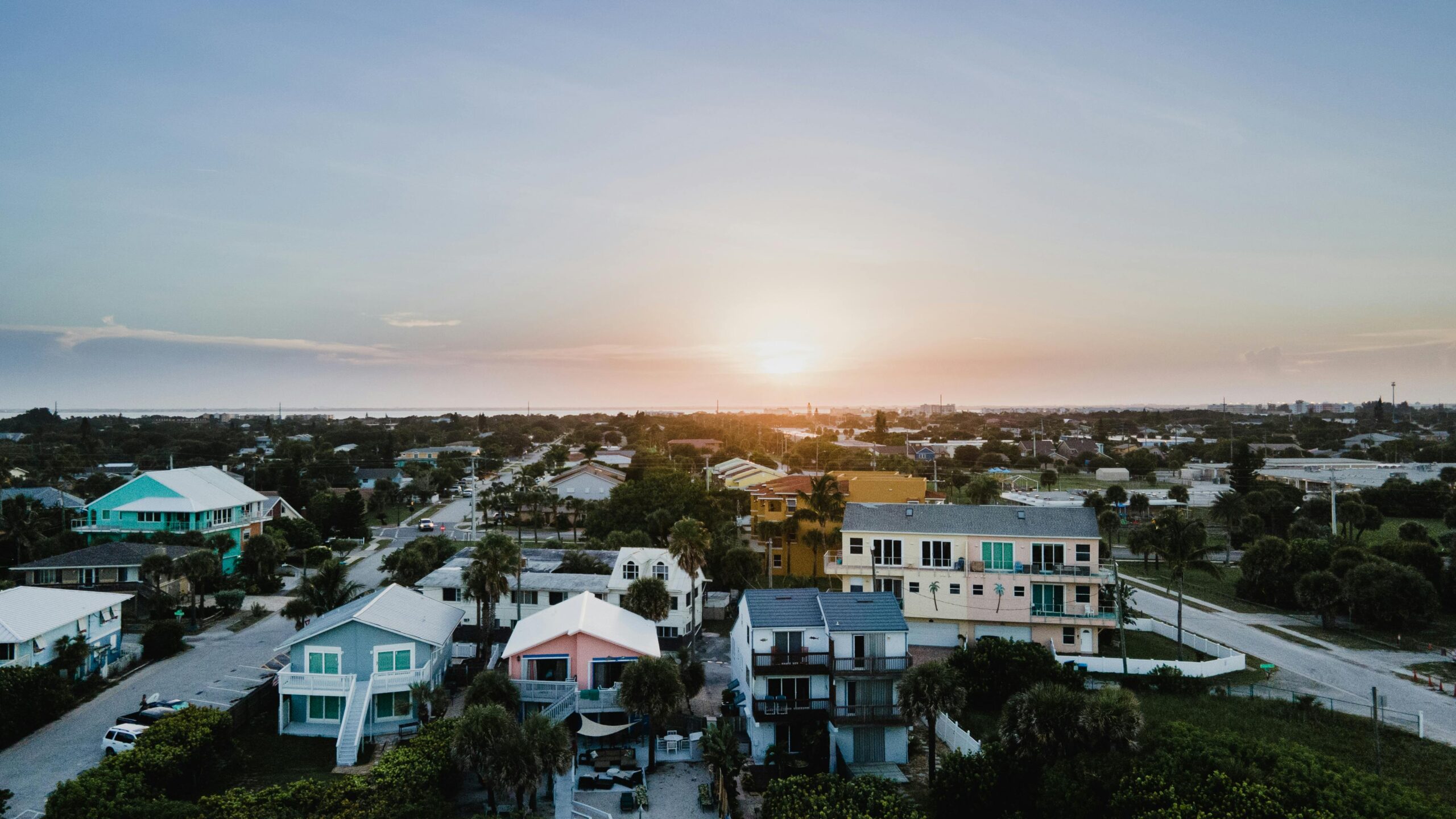 A sunset of Cape Canaveral, Florida.