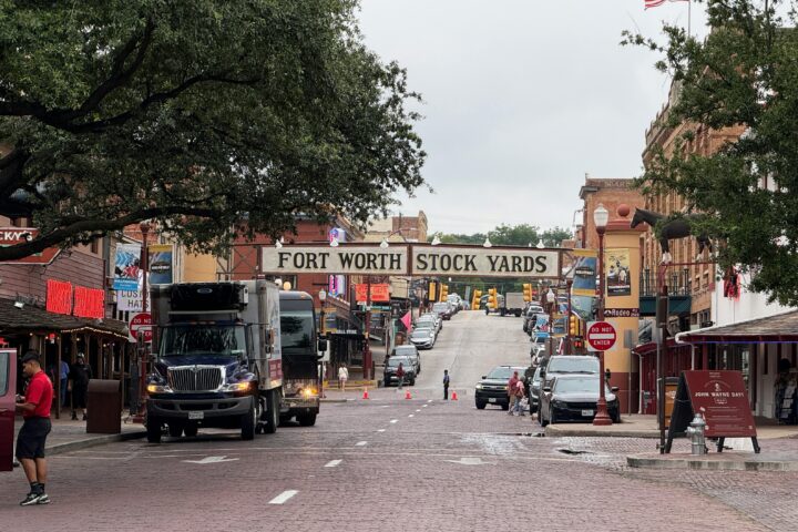 The Stockyards in Fort Worth, Texas.