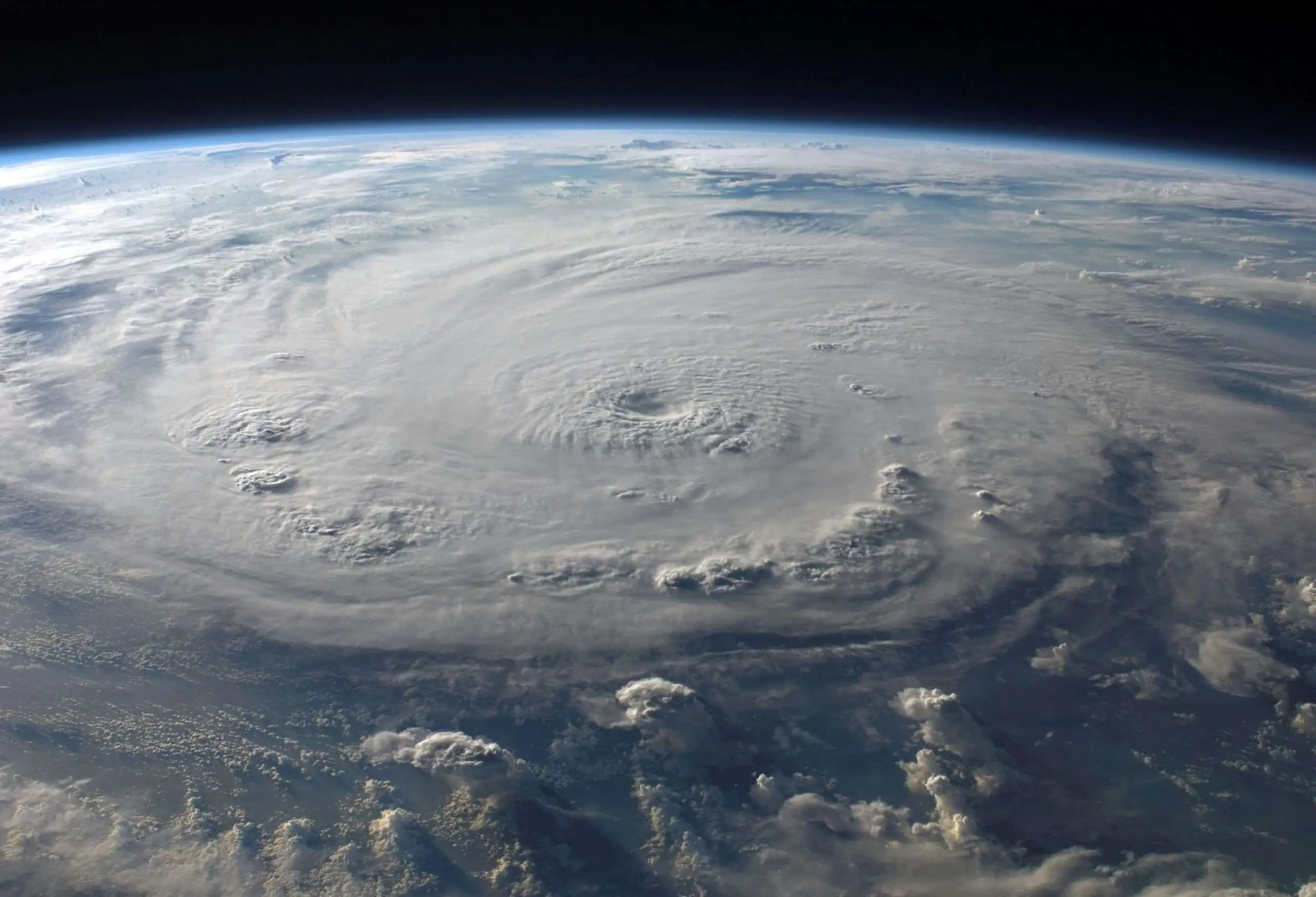 A bird's eye view of Hurricane Helene.