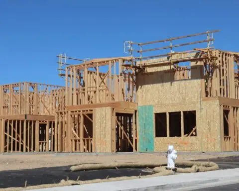 A semi built house.