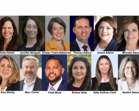 A collage of people on the move to new public sector positions nationwide.