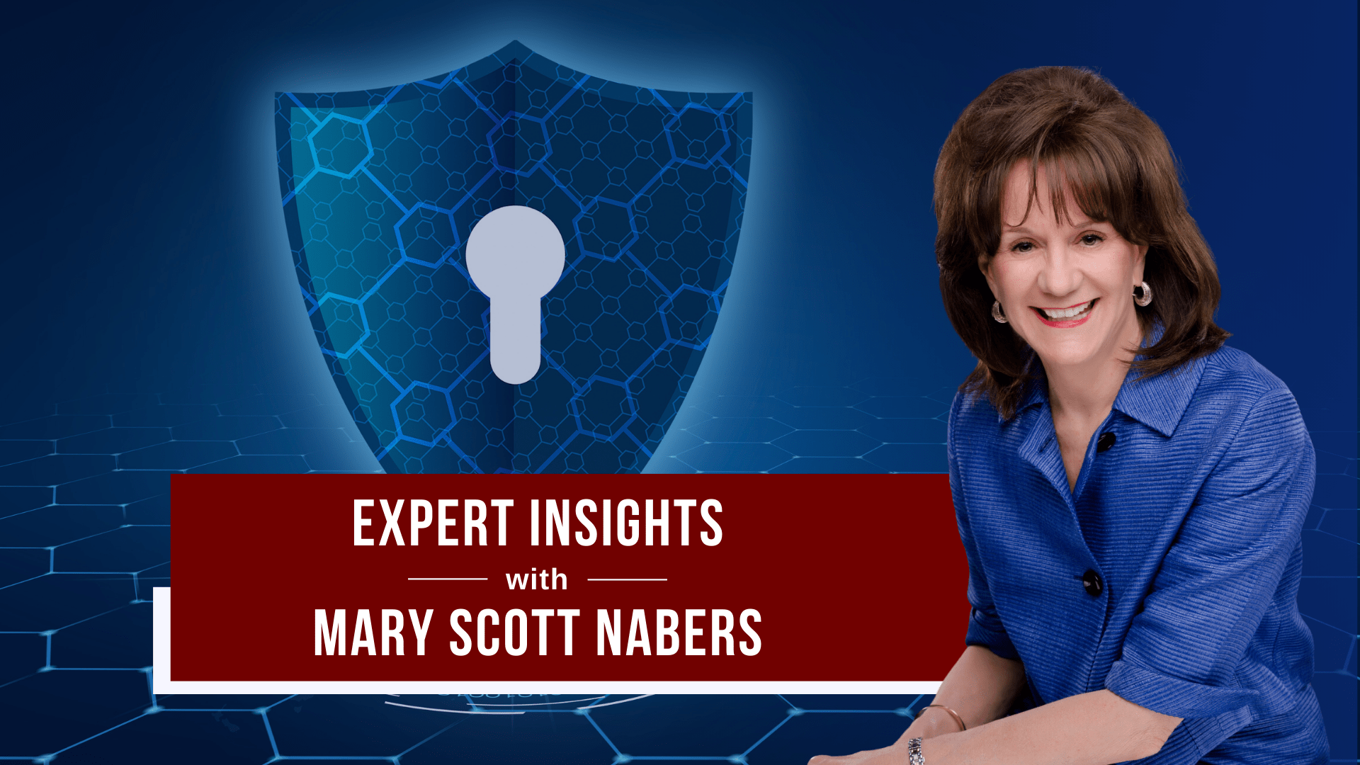 Mary Scott nabers before a digitized lock for her weekly column.