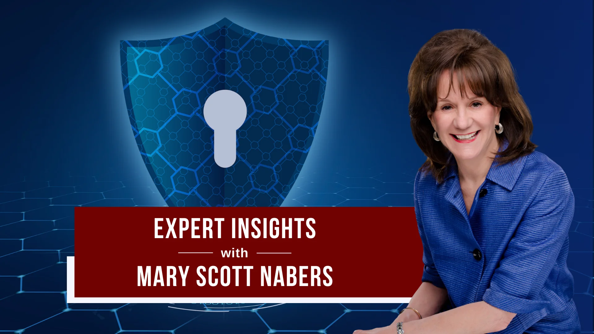 Mary Scott nabers before a digitized lock for her weekly column.