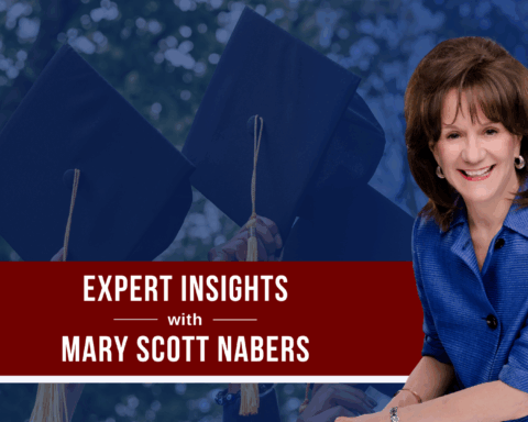 Mary Scott Nabers before college graduates for her weekly column.