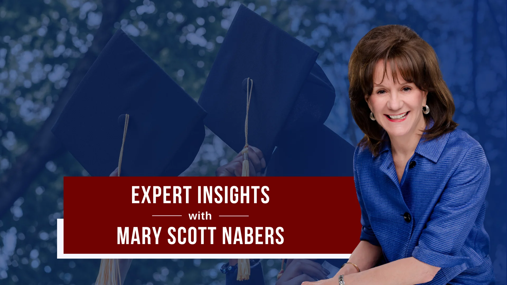 Mary Scott Nabers before college graduates for her weekly column.