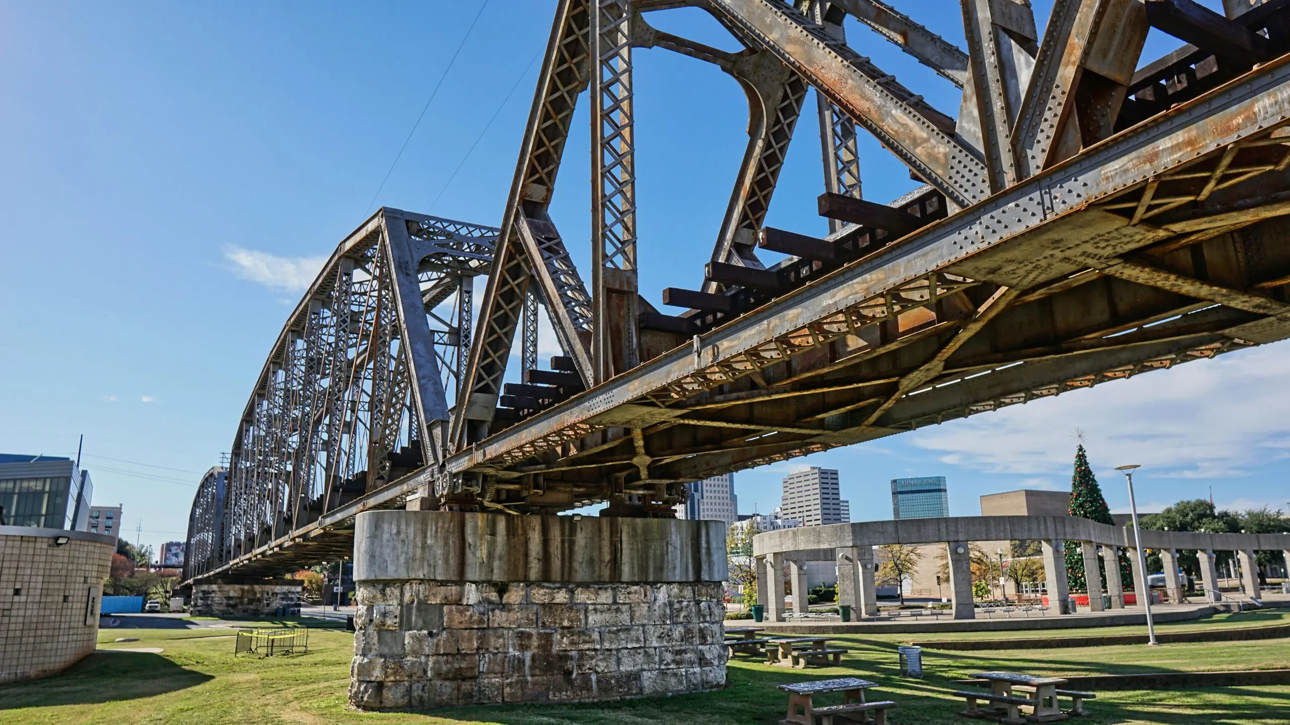 A bridge in Shreveport, Louisiana.