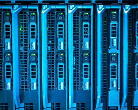 Drives connected into a database.