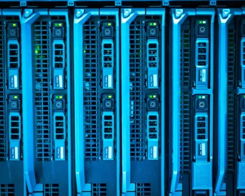 Drives connected into a database.
