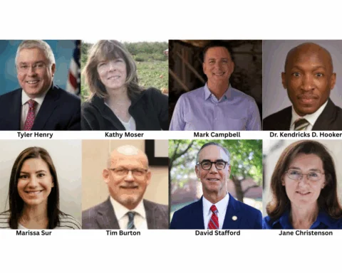 A collage of public sector leadership changes throughout the nation.