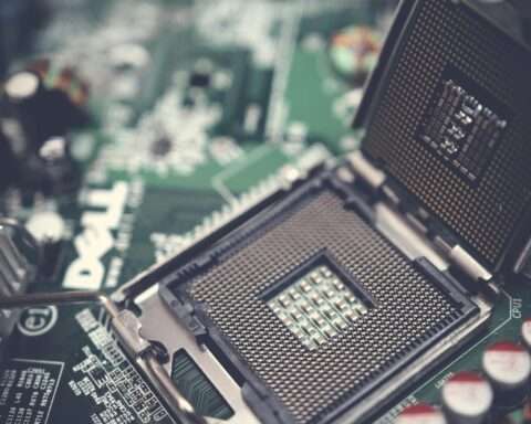 A semiconductor powering and operating a quantum computer.