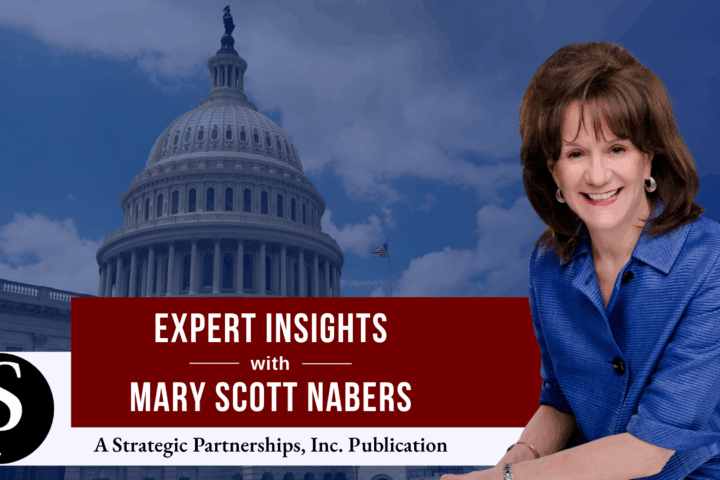 Mary Scott Nabers before the congress building in Washington D.C. for her weekly insight.
