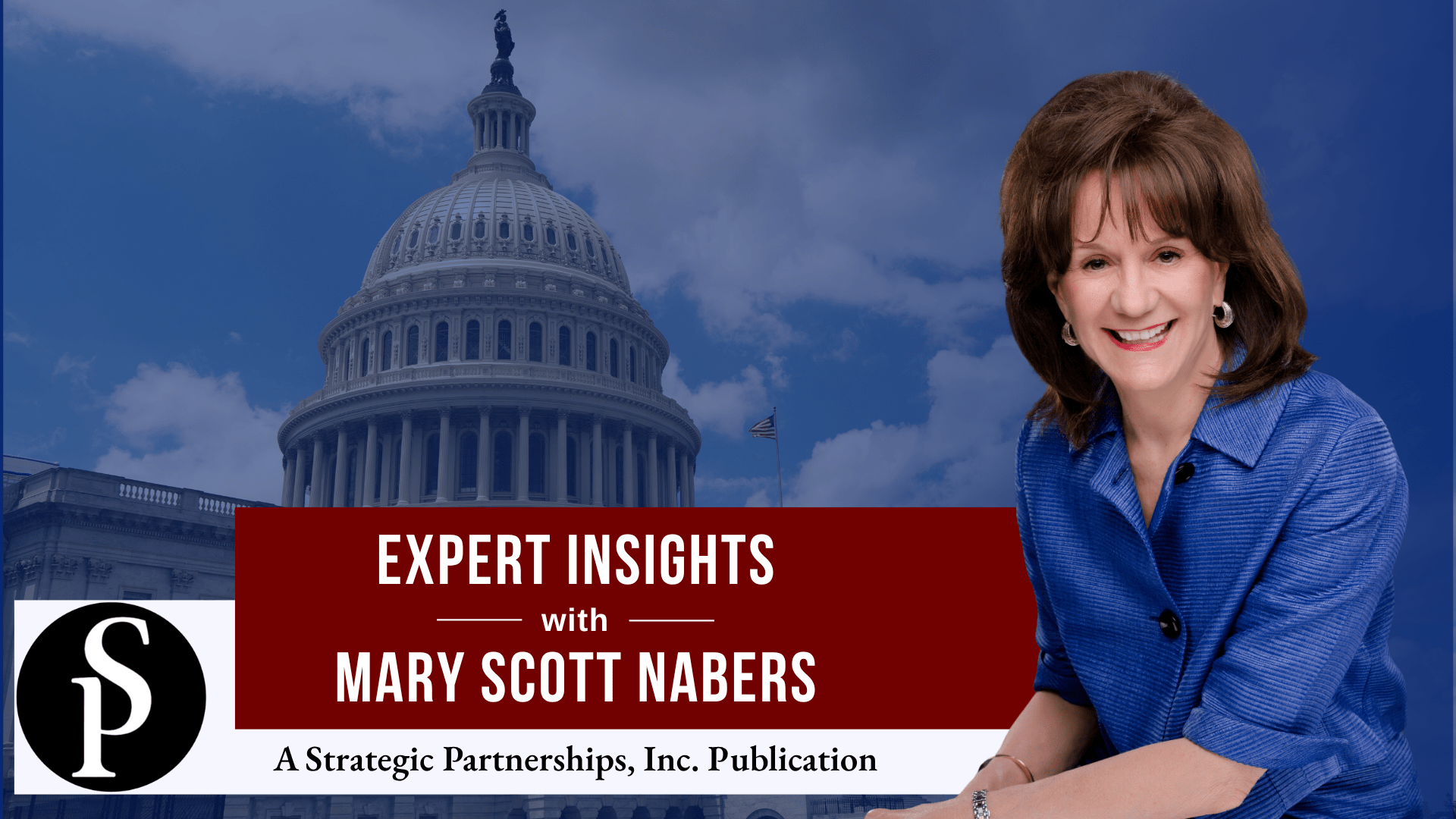 Mary Scott Nabers before the congress building in Washington D.C. for her weekly insight.