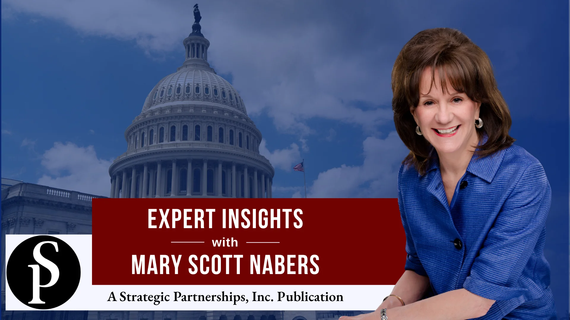 Mary Scott Nabers before the congress building in Washington D.C. for her weekly insight.