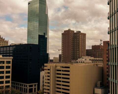 Fort Worth city buildings from building-level.