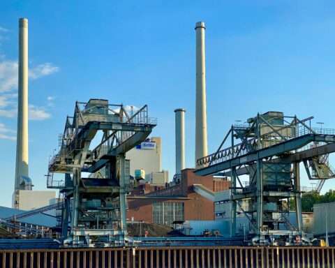 A coal power plant in Germany from the outside.