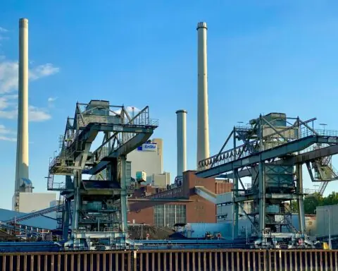 A coal power plant in Germany from the outside.